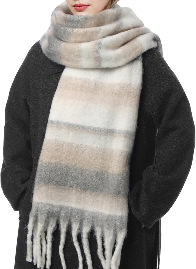 Winter Scarf for Women Warm Womens Scarf Soft Chunky Scarfs for Cold Weather Long Shawl Large Sca... | Amazon (US)