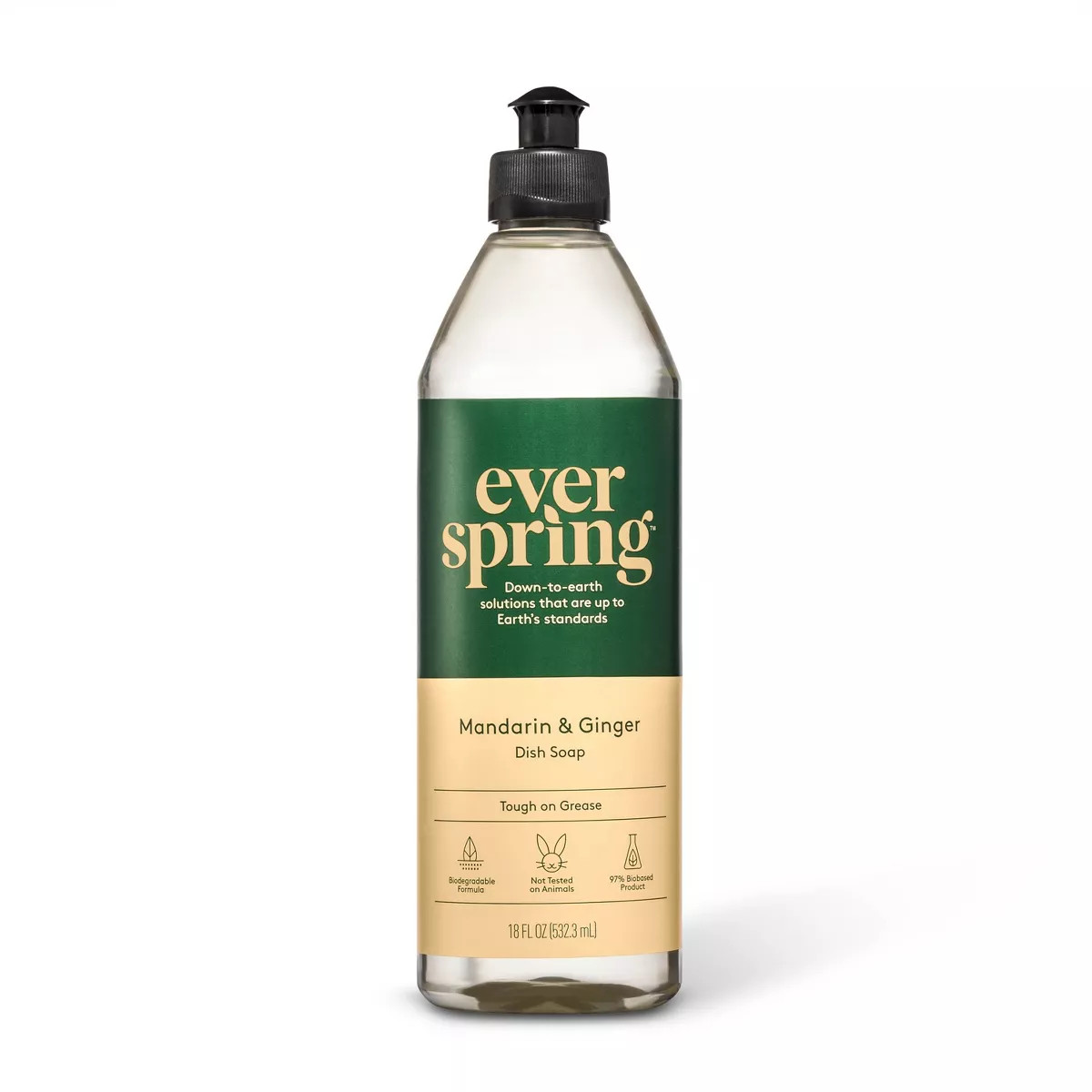 Mandarin & Ginger Liquid Dish Soap - 18 fl oz - Everspring™ | Target