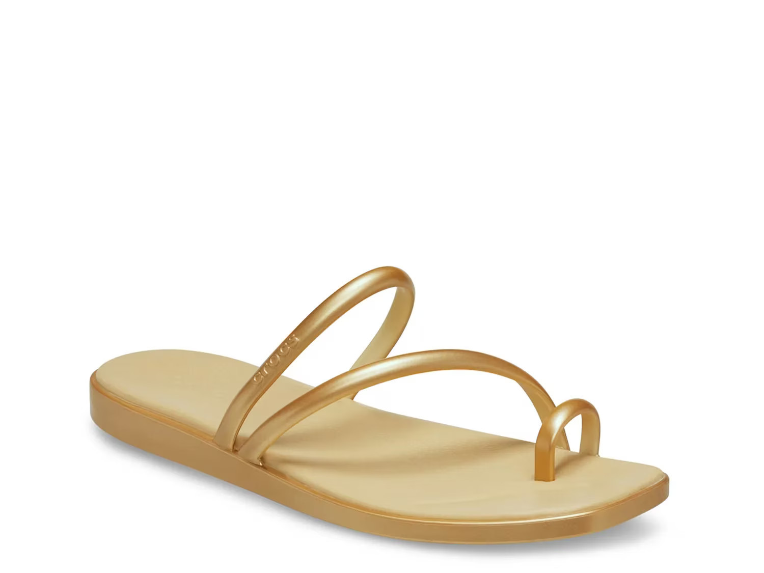 Crocs Miami Toe Loop Sandal | Women's | Gold Metallic | Size 10 | Sandals | DSW