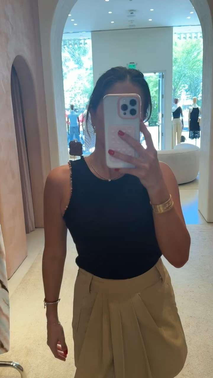 A.L.C. has my favorite tanks! The bead detail is perfect for the Summer!✨ 

 #LTKSeasonal #LTKStyleTip #LTKShoeCrush