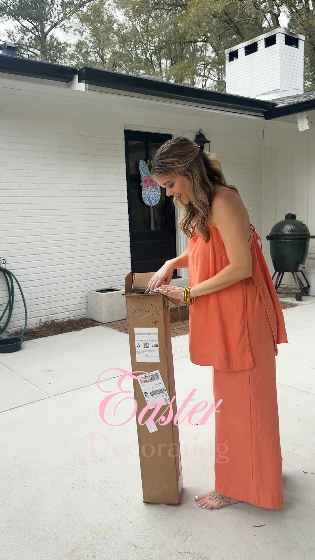 My second favorite holiday to decorate for!! I love the sweet pastels and vibrant greens! I tried to attach everything that’s in the video! I’m wearing a small in the FP set but could have gone with an XS. If you see something I missed just DM me and I’ll send a link💌

#LTKSeasonal #LTKHome #LTKmomlife