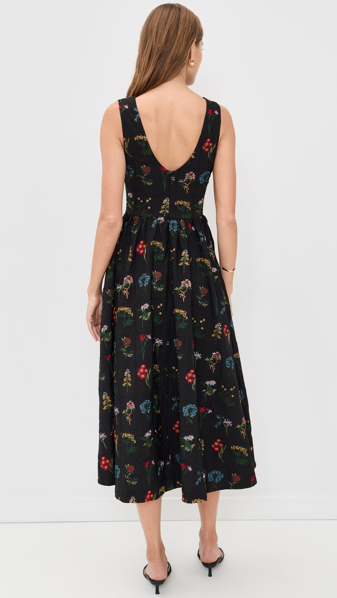 Another Girl Handcrafted Hip Gathered Midaxi Dress | Shopbop | Shopbop