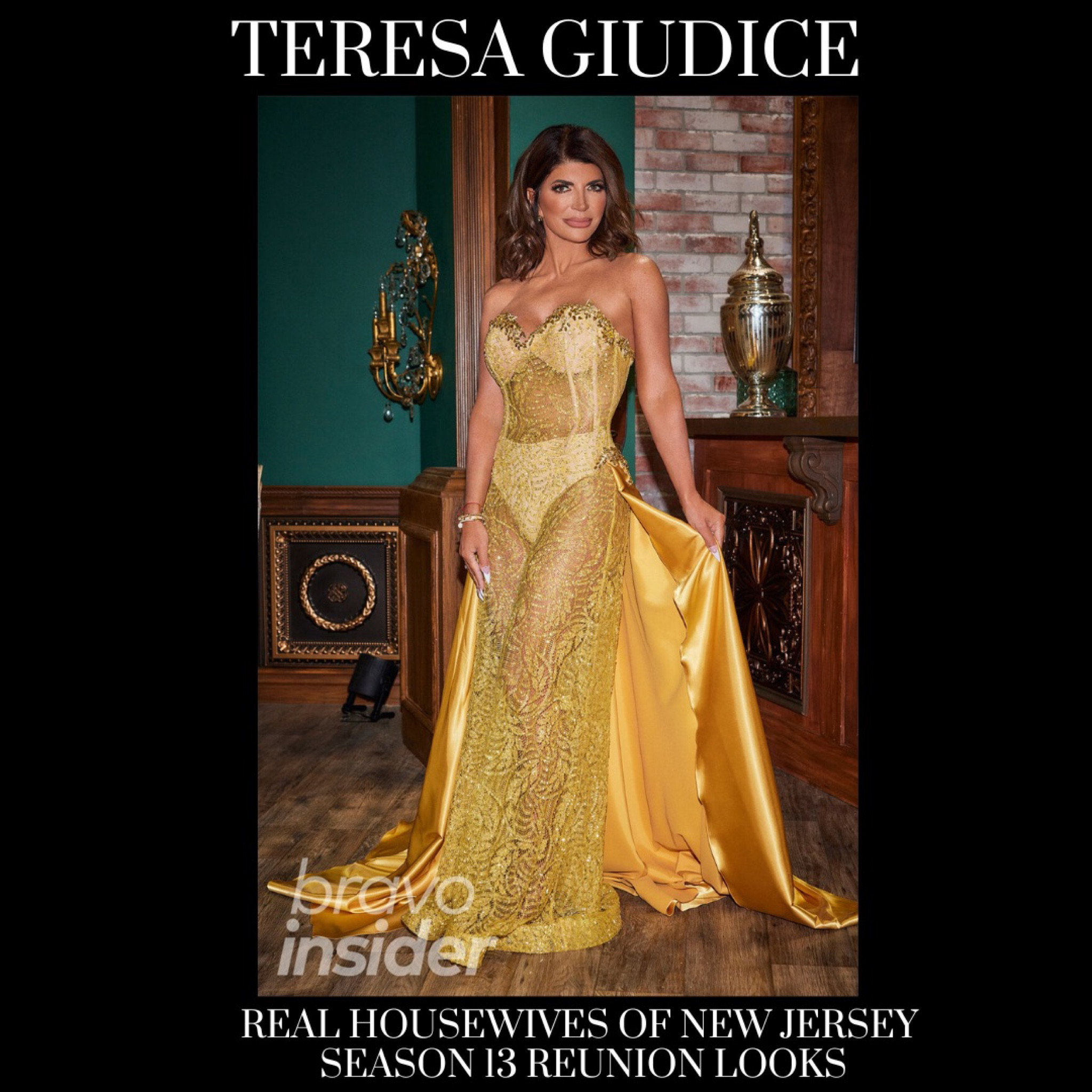 Teresa Giudice’s Real Housewives of New Jersey Season 13 Reunion Gown is by Wade Allen // Shop Similar // 📸 + info = @bravotv
