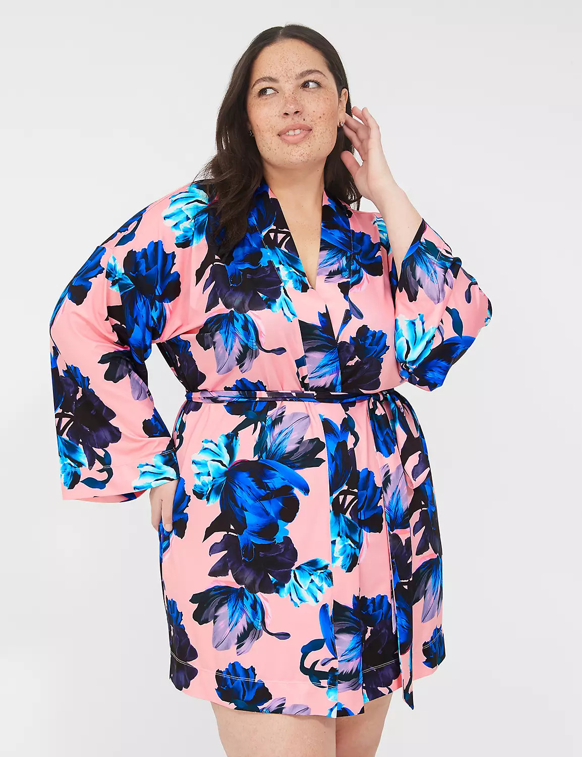 Printed Microfiber Robe | LaneBryant | Lane Bryant (US)