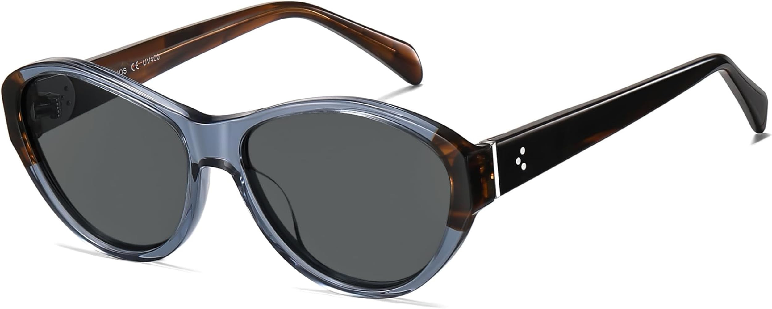 SOJOS Acetate Polarized Cateye Oval Sunglasses for Women Retro Trendy Sun Glasses SJ3120 | Amazon (US)