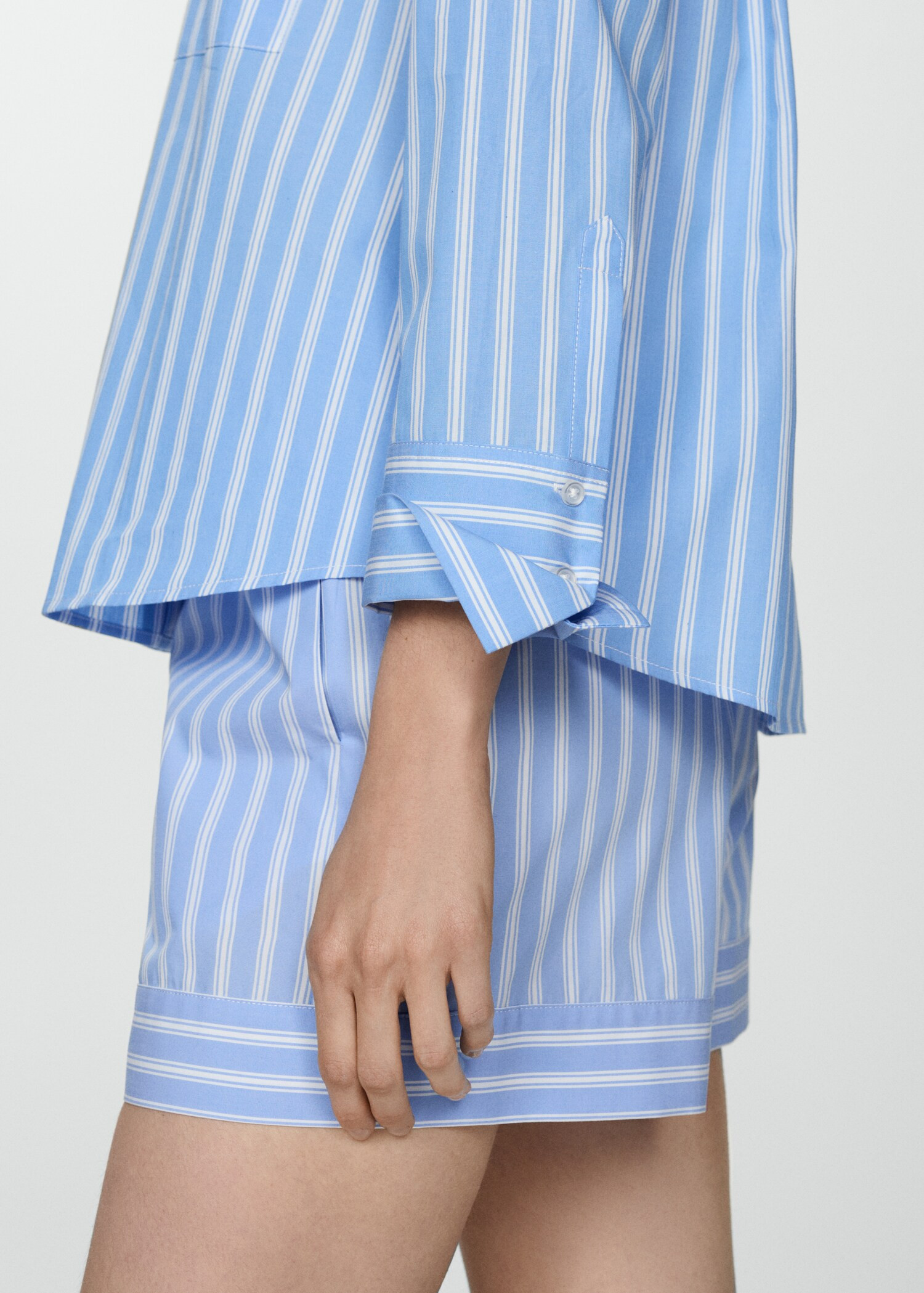 100% cotton striped shirt | MANGO (US)