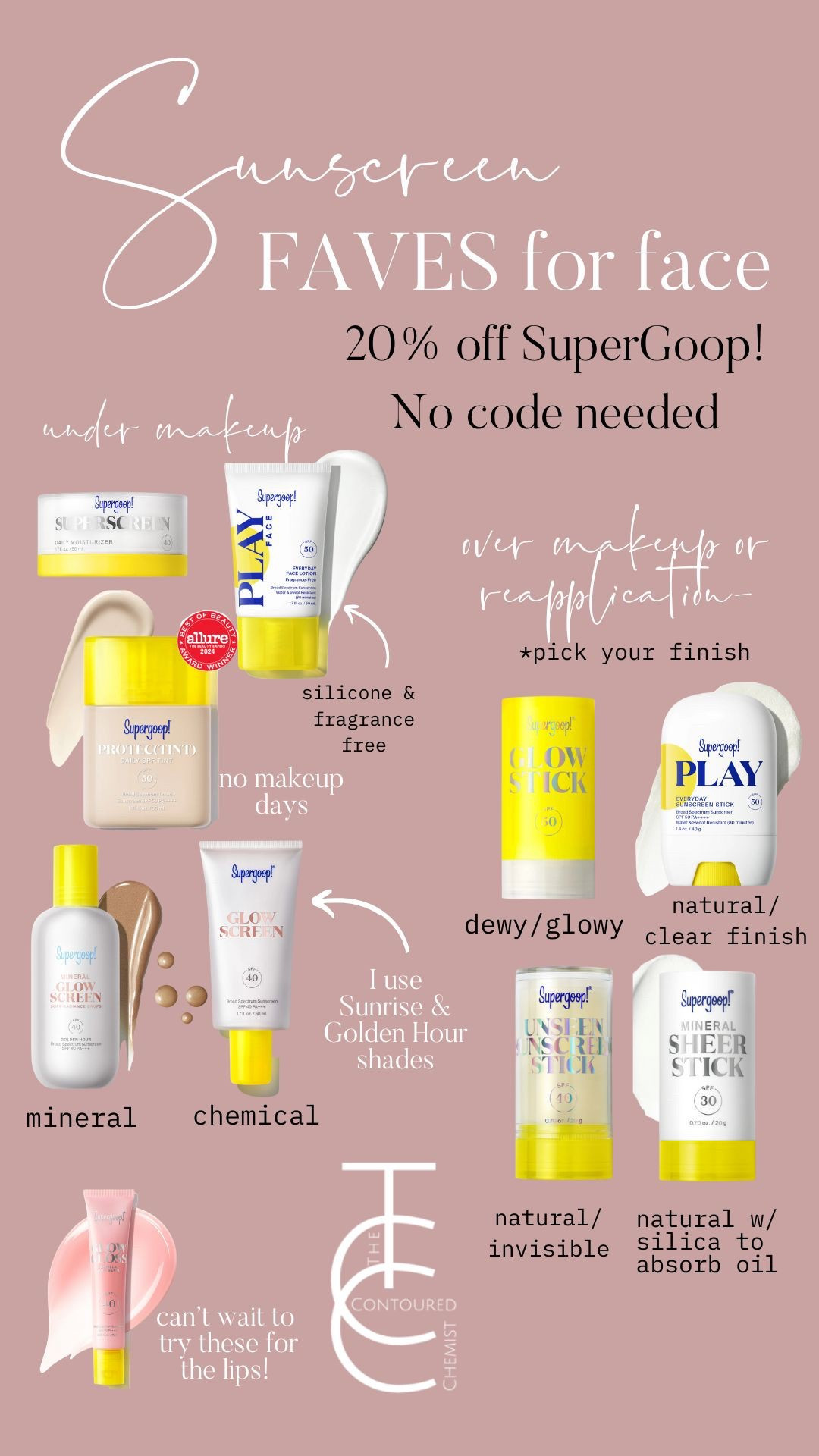 SuperGoop sale favorites for face