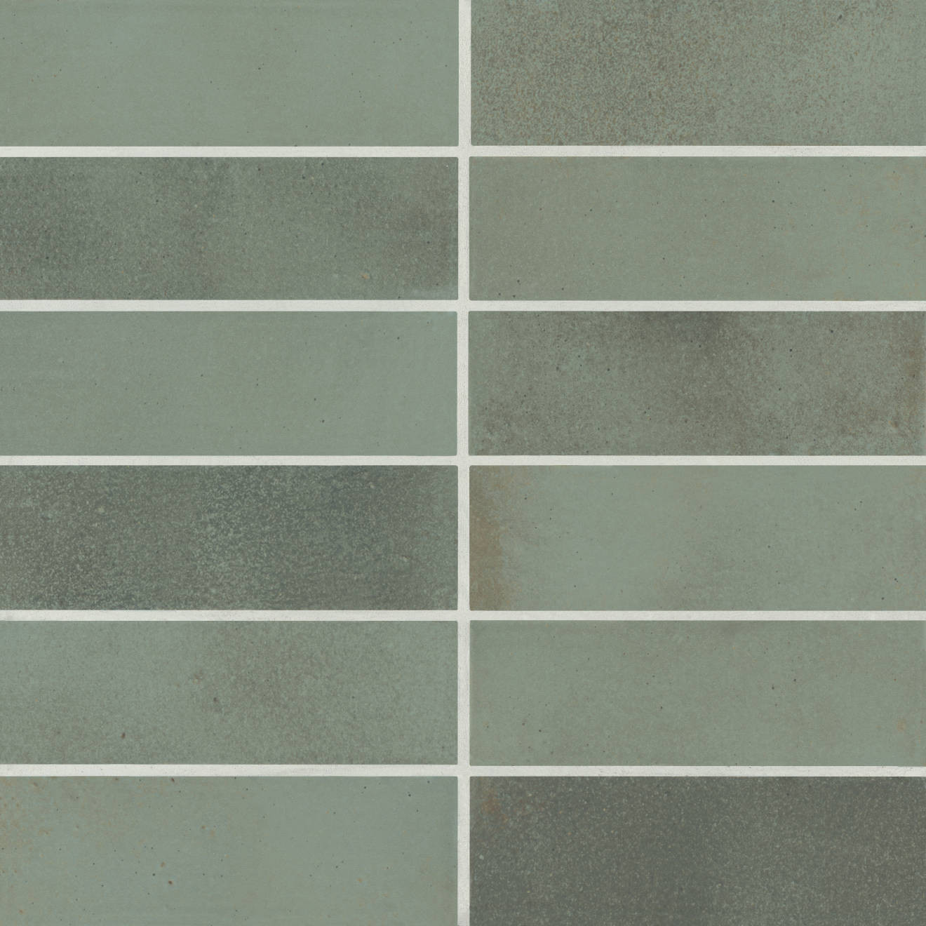 Celine 2" x 6" Matte Porcelain Floor & Wall Tile in Sage | Bedrosians Tile and Stone