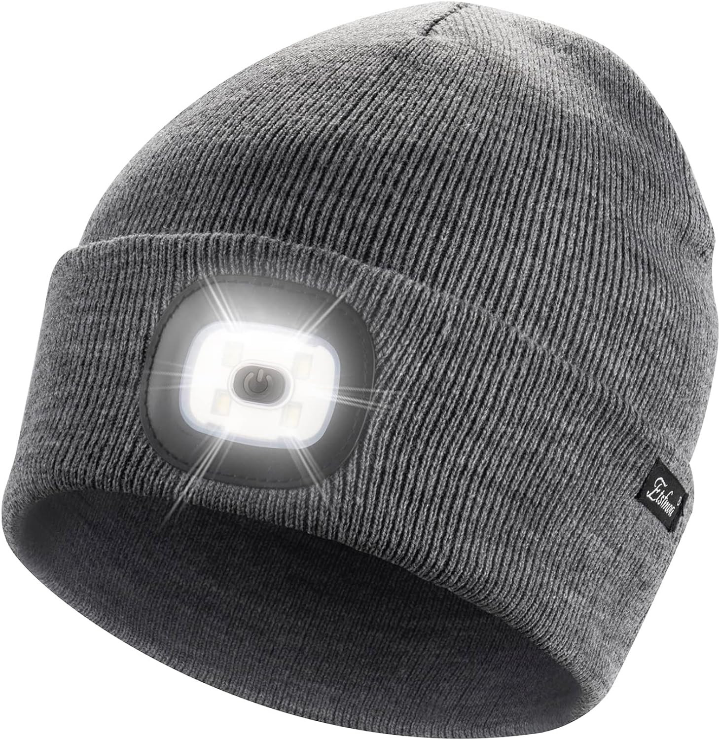 Etsfmoa Unisex Beanie Hat with The Light Gifts for Men Dad Father USB Rechargeable Caps | Amazon (US)