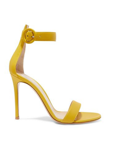 Gianvito Rossi Woman Sandals Yellow Size 11 Leather | YOOX (US)
