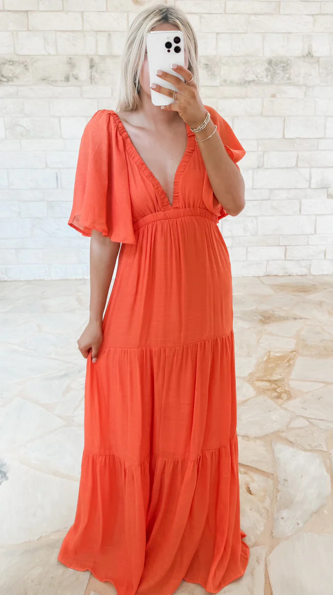 Sweet Surprise V Neck Maxi | CK Squared Boutique