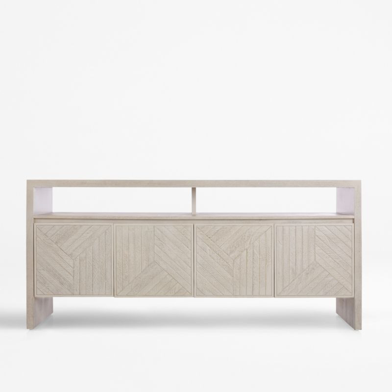 Dunewood Whitewashed Sideboard + Reviews | Crate & Barrel | Crate & Barrel