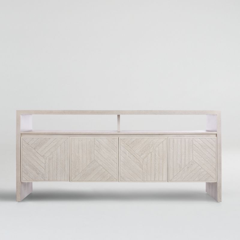 Dunewood Whitewashed Sideboard + Reviews | Crate and Barrel | Crate & Barrel