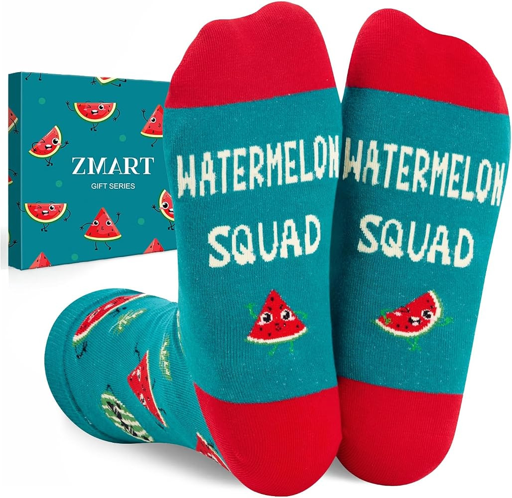 Zmart Fruit Gifts for Men Women - Banana, Watermelon, Avocado, Lemon Socks for Fruit Lovers | Amazon (US)