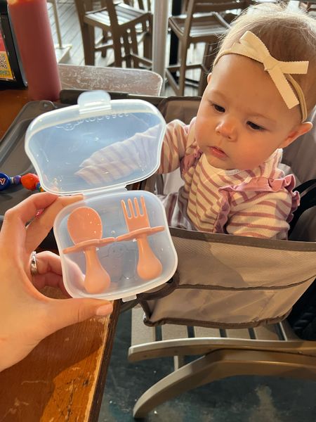 Baby utensils. Travel baby utensils. Baby spoon. Baby fork  