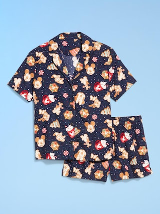 Old Navy x Disney Printed Flannel Pajama Short Set for Women | Old Navy (US)