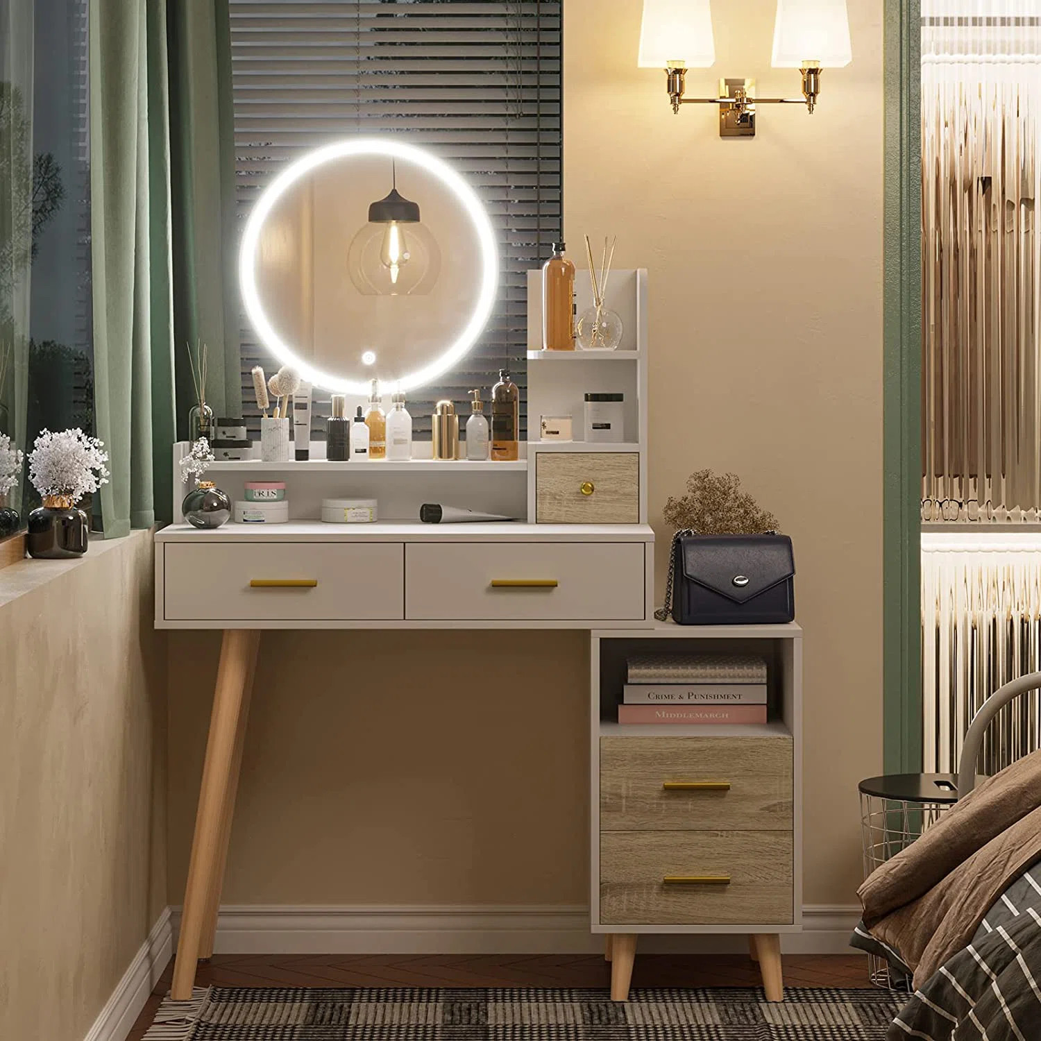 Corrigan Studio® Eyder Vanity with Mirror & Reviews | Wayfair | Wayfair North America