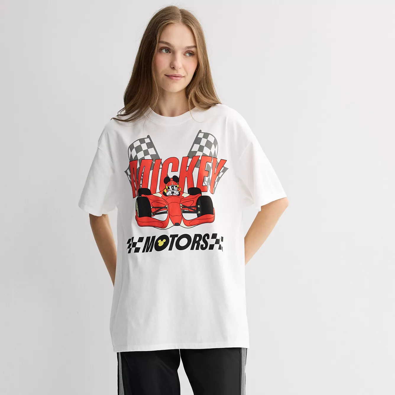 Juniors' Disney's Mickey Mouse Motors Graphic Tee | Kohl's