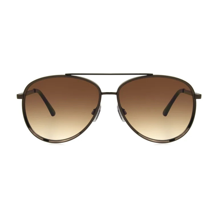 Foster Grant Premium Women's Aviator Fashion Sunglasses Bronze | Walmart (US)