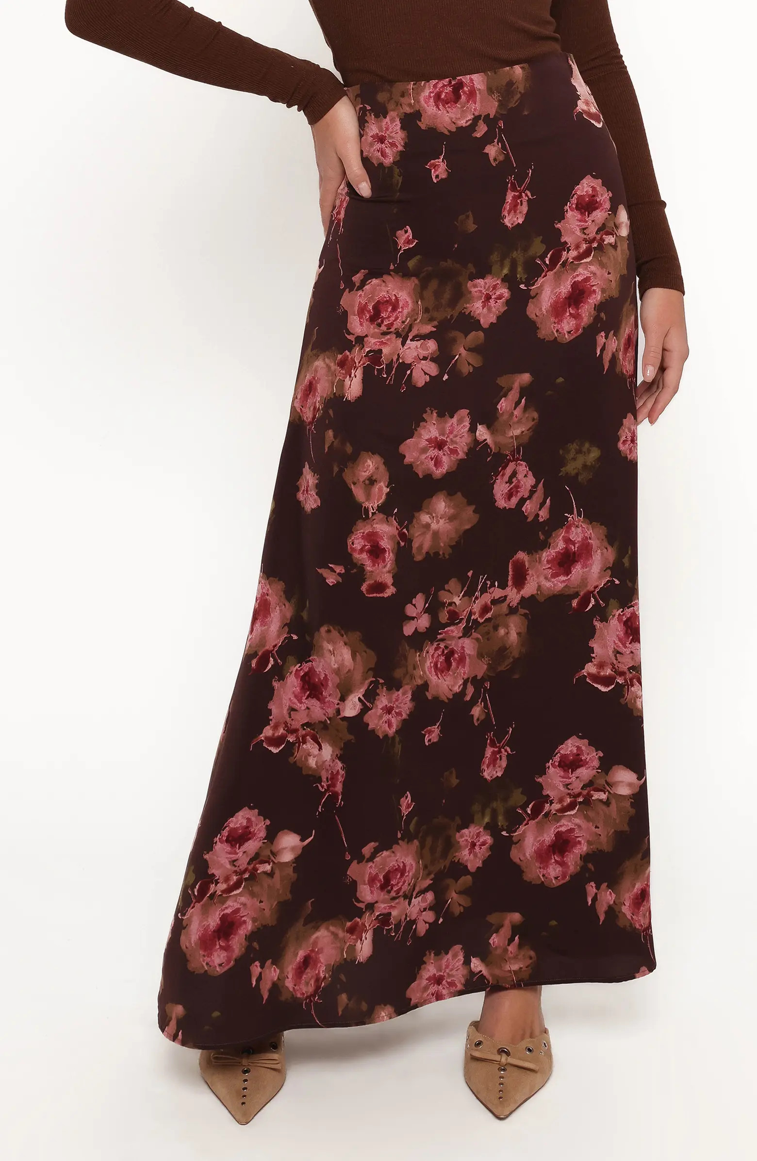 Vivie Floral Print Maxi Skirt | Nordstrom