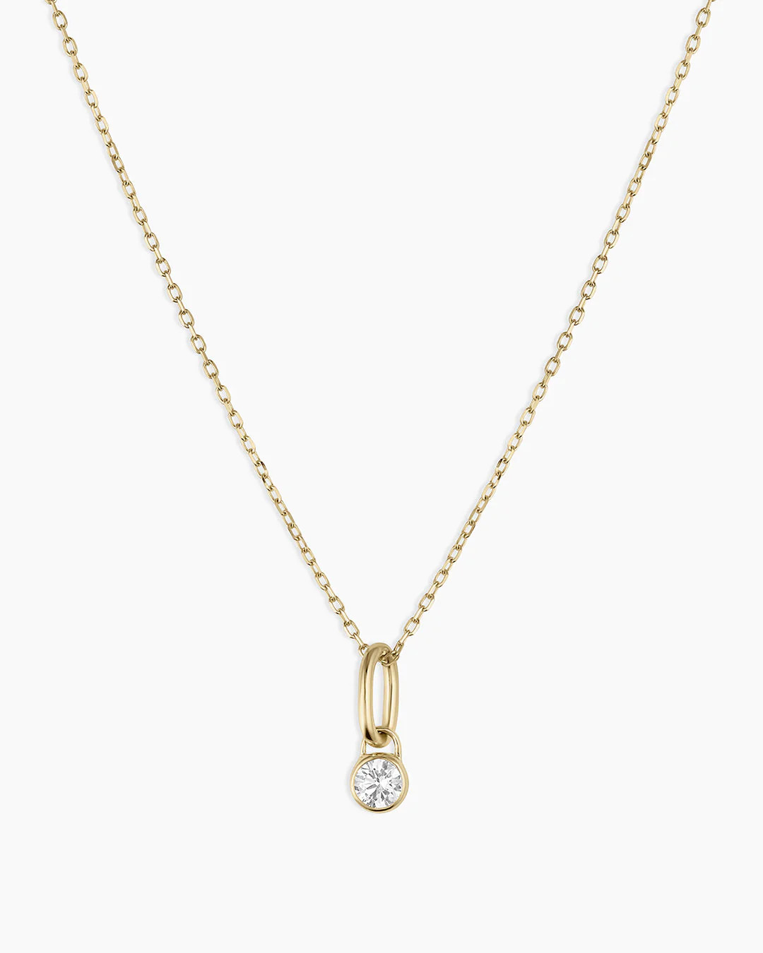 Lab Grown Diamond Halo Charm Necklace | gorjana