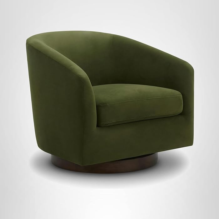 CHITA Swivel Accent Chair, FSC Certified Upholstered Velvet Barrel Chair for Living Room, Fully A... | Amazon (US)