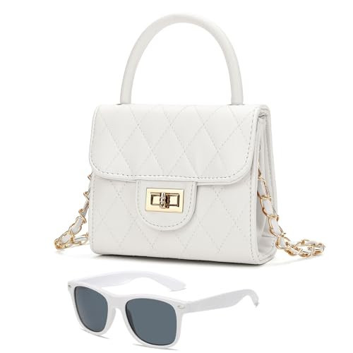 Qiuhome Little Girl White Purse Kid Purses Little Girls Handbag (White) | Amazon (US)