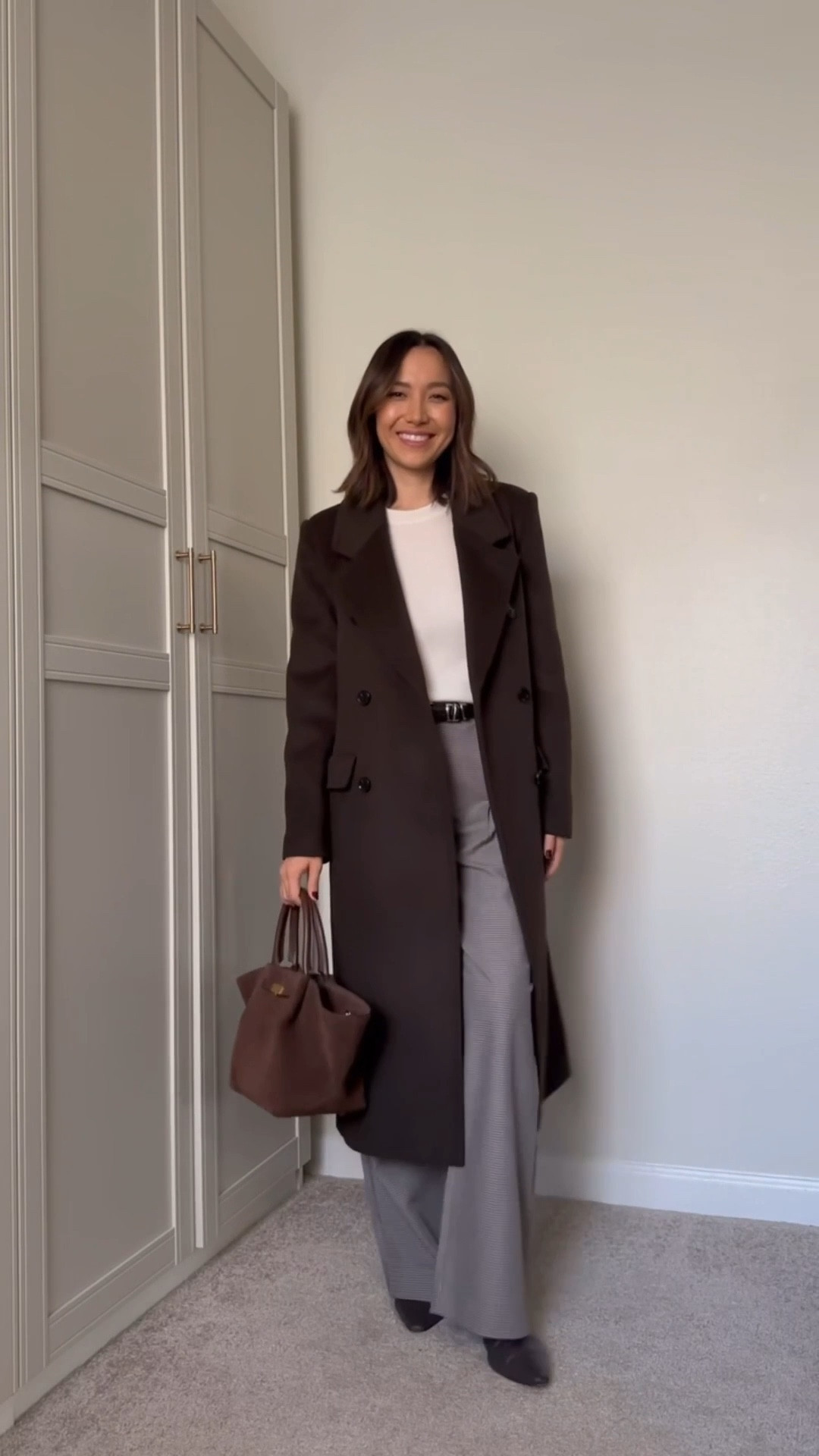 Fall/winter office outfit with boots 

Mango coat - xs, restocked + comes in two new colors 
Cashmere sweater — xs 
Abercrombie Sloane tailored wide leg pants — wearing the regular length 
Jcrew boots — exact color is sold out, linked to a similar one at Madewell 
Demellier suede the midi New York your 



#LTKootd