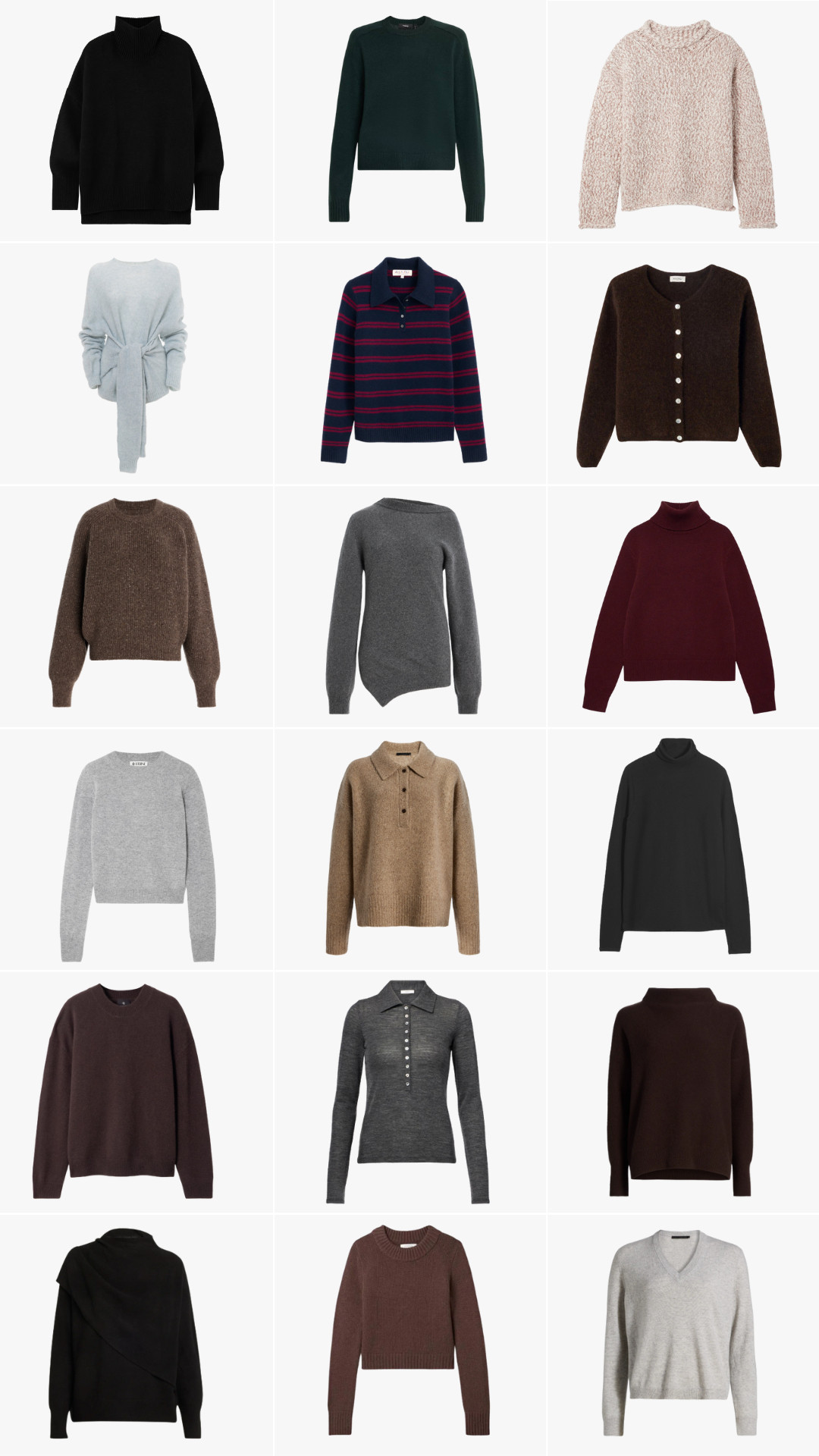 Everyday basic sweaters under $500 

 