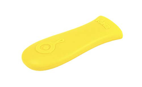Lodge Silicone Hot Handle Holder - Dishwasher Safe Hot Handle Holder Designed for Lodge Cast Iron Skillets 9 Inches+ w/ Keyhole Handle - Reusable Heat Protection Up to 500° - Yellow | Amazon (US)