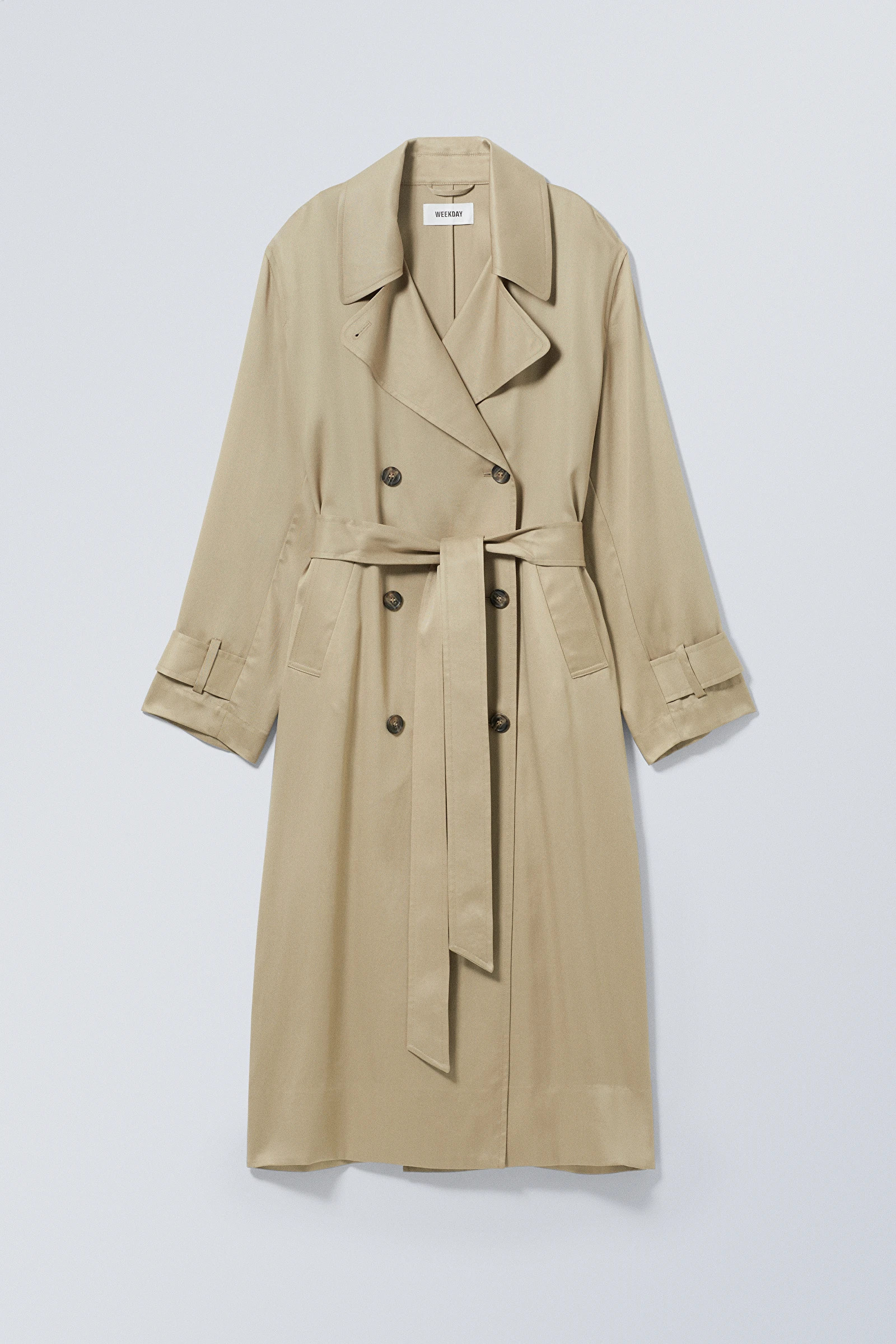Evelyn Relaxed Lyocell Trench Coat | Weekday
