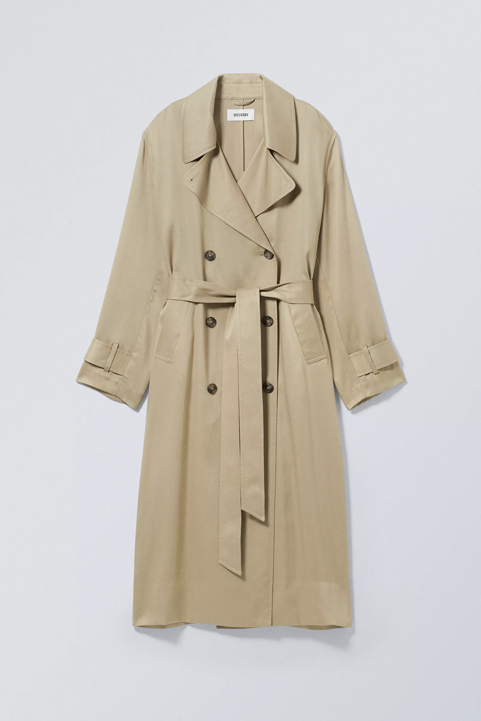 Lyocell trench hotsell coat