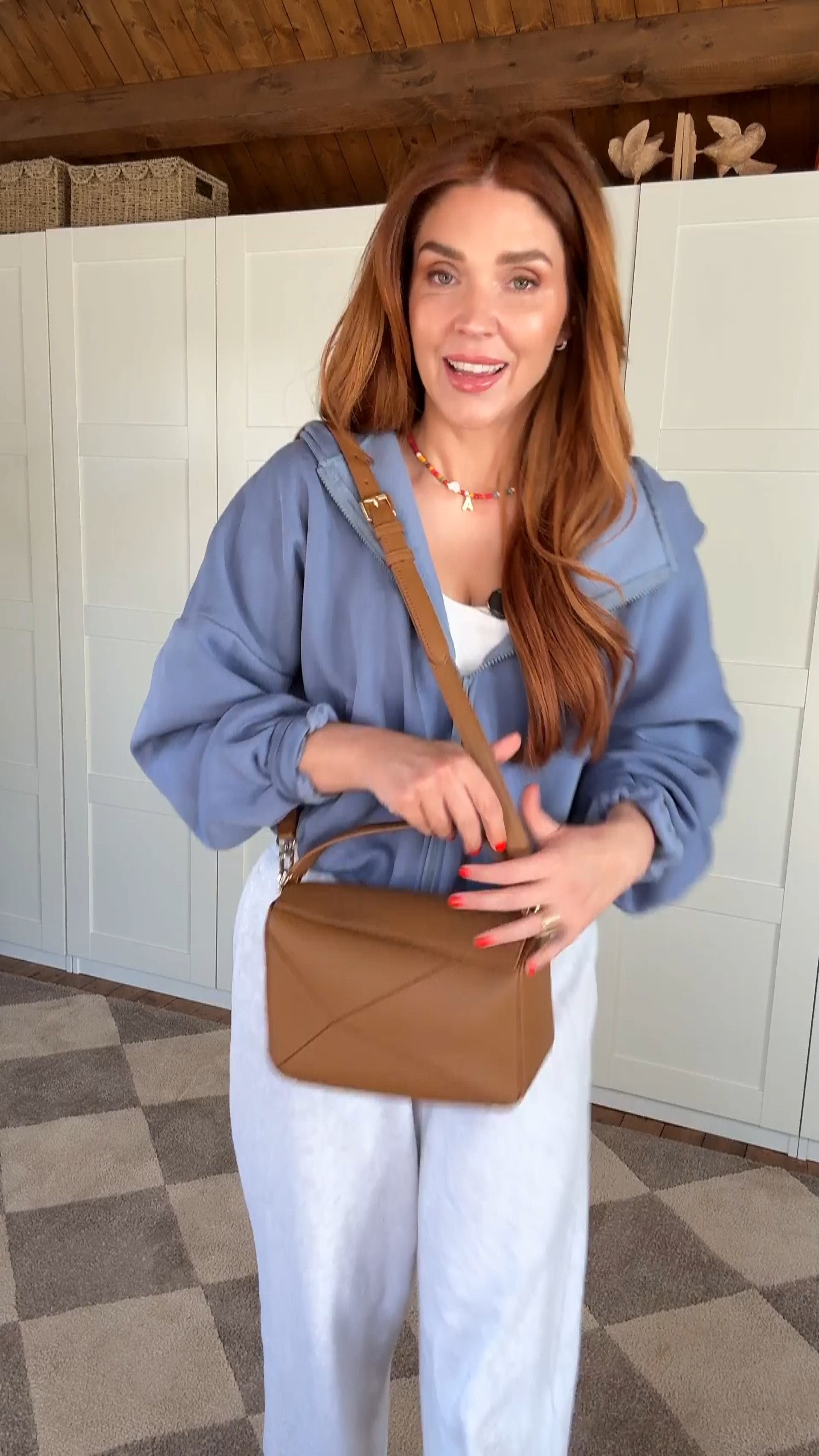 I've wanted a puzzle Bag for years, and when I saw this Quince version, I nearly fell out of my chair. 😳 It is SO good. The quality is impeccable. Thow brown sold out immediately, so I've been waiting to share until it came back in stock! It also comes in 2 other colors :) #loeweinspiredbags 

 #LTKWatchNow #LTKStyleTip #LTKItBag