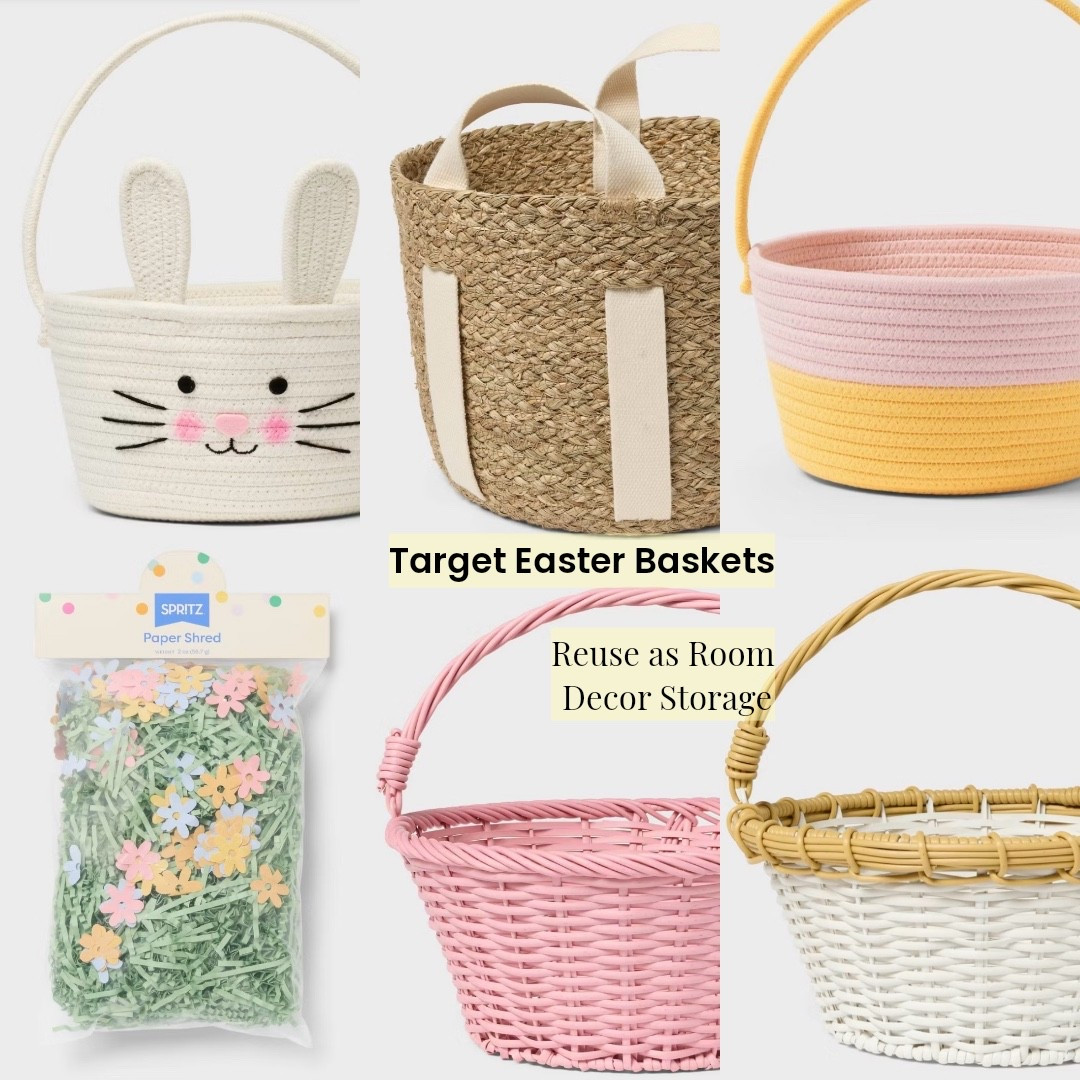 The Best Target Easter Baskets for Room Storage 🧺✨There are so many more linked. Boys and girls! All price ranges.

I am all about finding Easter decor that actually has a life after the holiday! 🌷 I found the most gorgeous baskets at Target this year that are perfect for the big egg hunt but even better as permanent room organization.

I’m leaning into a "calm and collected" vibe by using these woven seagrass and coiled rope baskets from brands like Threshold and Pillowfort, for my teens. They have that high-end, modern traditional look that fits perfectly on a bookshelf or nightstand once Easter is over. 🕊️🌿

I’ve curated a few different ways to fill these based on your favorite themes—whether you're shopping for a book lover, a mini makeup artist, or a creative crafter. I will be posting these ideas too. Follow along for that! 🩷

 my curated basket themes:

Beauty & Skincare: Viral e.l.f. lip oils and dewy highlighters 💄

Arts & Crafts: Mondo Llama paint kits and tie-dye 🎨

Cozy Reader: New YA releases and reading lights 📚

#TargetEaster #EasterBaskets #RoomOrganization #ModernTraditional #SpringDecor #TargetFinds #KidsRoomInspo #LTKHome #EasterGifts #HomeStorage #LTKEaster #GirlEasterBasket #BoyEasterBasket

#LTKmomlife #LTKKids #LTKSeasonal