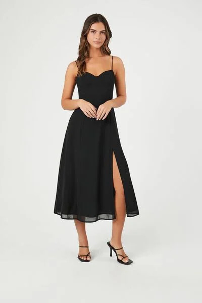Chiffon Sweetheart Cami Midi Dress | Forever 21