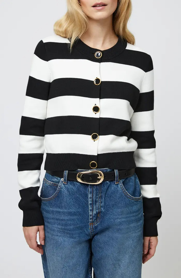 French Connection Nyrobi Stripe Cardigan | Nordstromrack | Nordstrom Rack