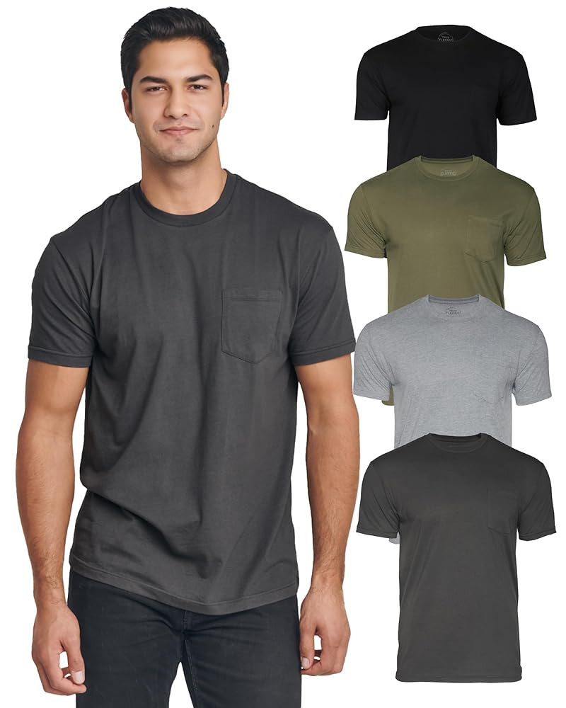 True Classic Mens T-Shirts – Pocket T Shirts for Men, Mens Pocket Tee Shirts Multipack, Cotton ... | Amazon (US)