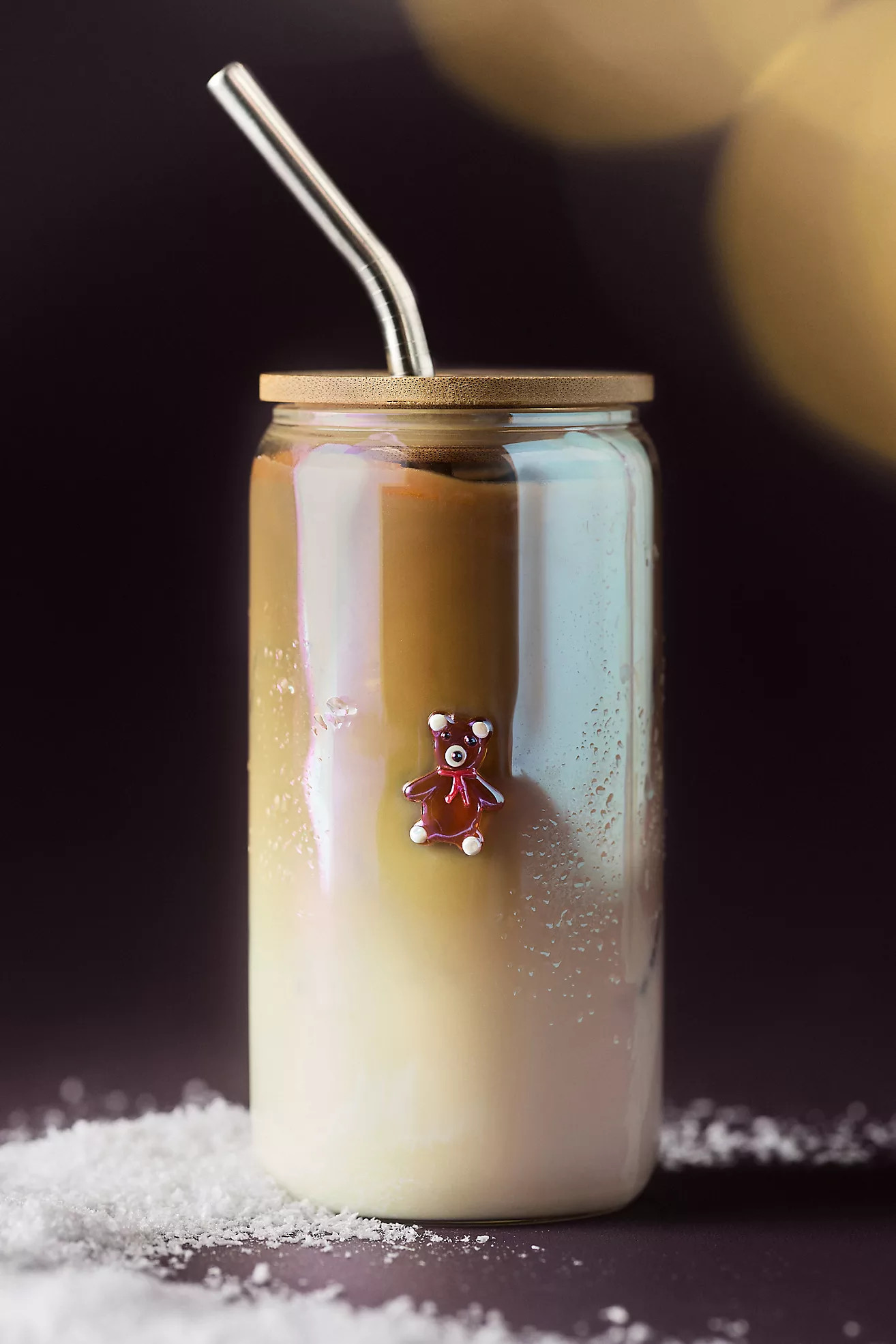 Festive Lustered Icon Juice Glass Tumbler With Lid | Anthropologie (US)