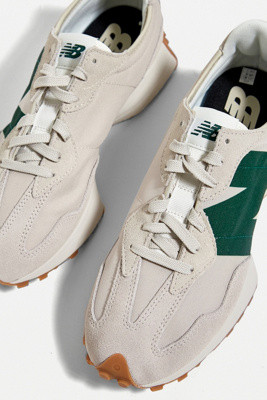 New Balance Ecru & Green MS327 Trainers | Urban Outfitters (EU)