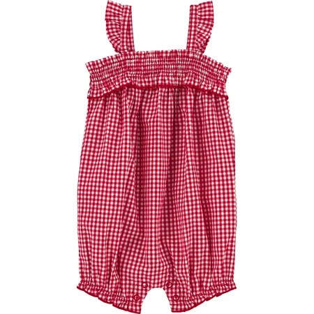 Carter's Child of Mine Patriotic Baby Girl Romper, Sizes 0/3-24 Months | Walmart (US)