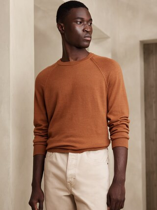 Franco Italian Merino Crew-Neck Sweater | Banana Republic (CA)