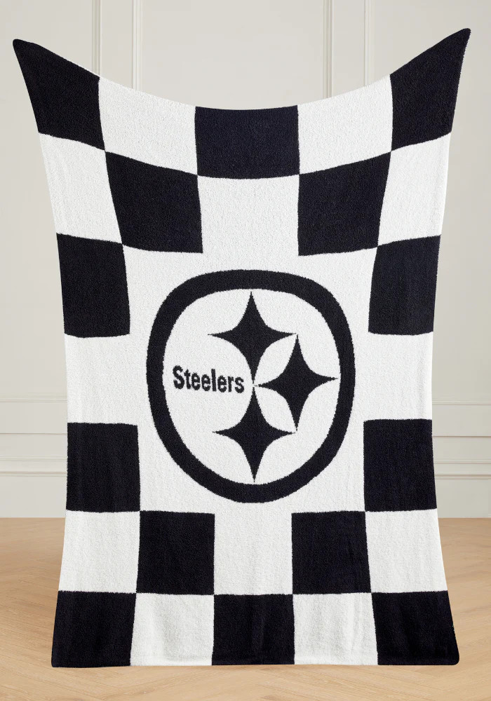 NFL Buttery Blanket- Black Check- 7 Teams Offered | The Styled Collection