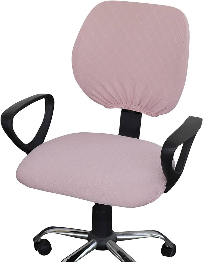 Melaluxe Stretch Jacquard Office Chair Cover, Removable Washable Desk Chair Cover Rotating Chair ... | Amazon (US)