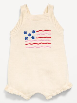 Sleeveless Sweater-Knit One-Piece Romper for Baby | Old Navy (US)