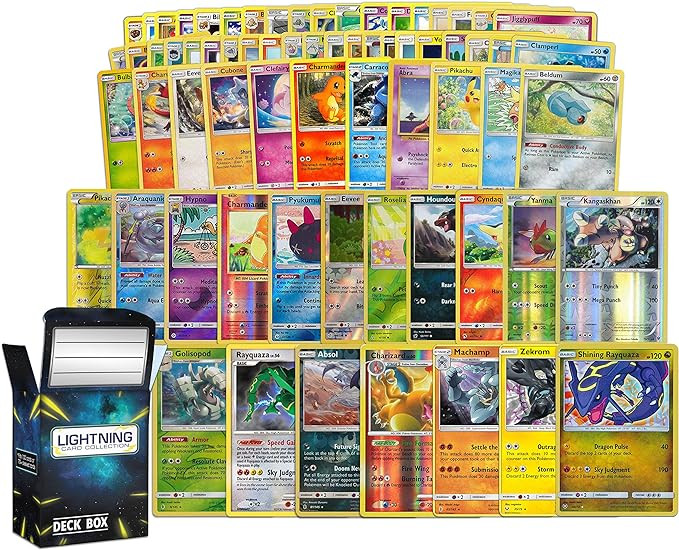 Pokemon TCG: 100 Assorted Card Lot with Foils - Bundle with a LCC Deck Box Included | Amazon (US)