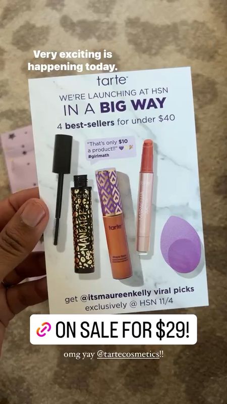 Tarte has launched on HSN in a big way!! This deal is unreal. So GOOD. It comes with this giftable bag too that is perfect for just putting in a stocking or under the tree. Also an amazing teacher gift or white elephant!! 

#LTKGiftGuide #LTKHoliday #LTKsalealert