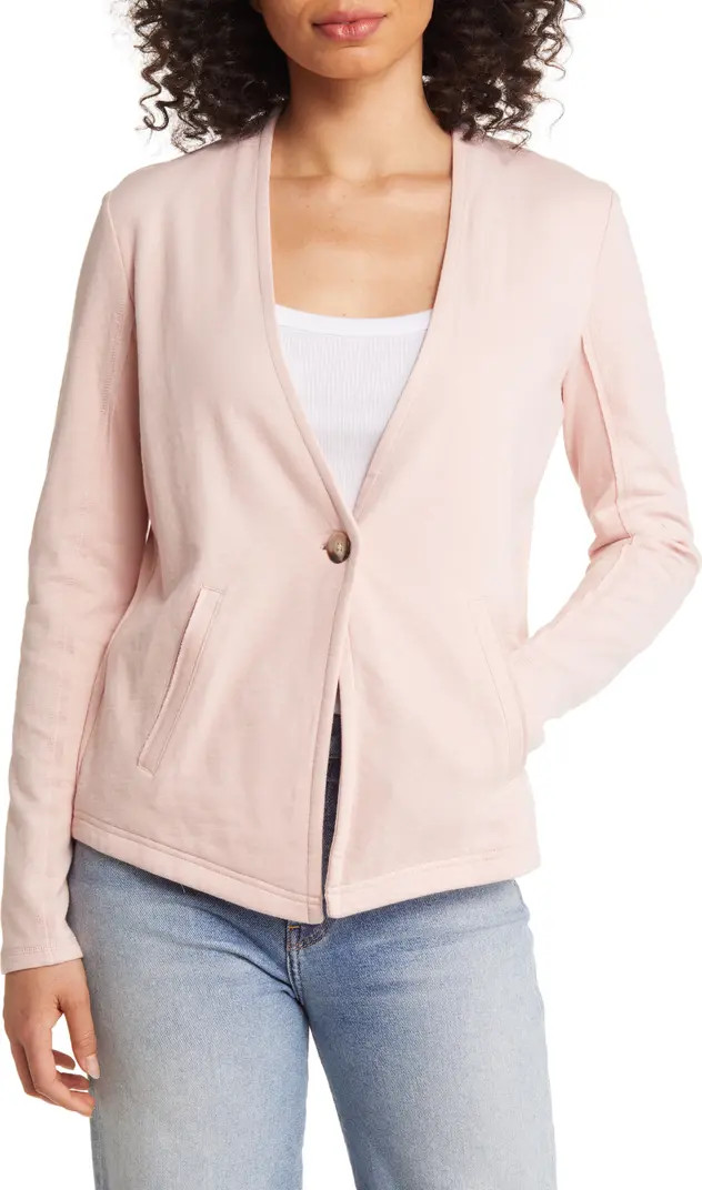 One-Button Knit Blazer | Nordstrom