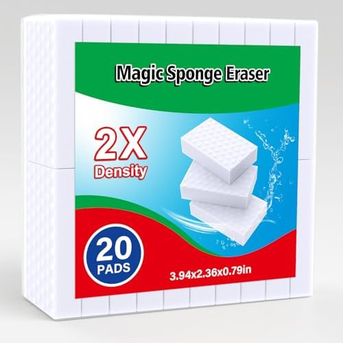 20 Pack Magic Sponges Erasers, 2X Density Long Lasting Melamine Sponge in Bulk, Household Cleanin... | Amazon (US)