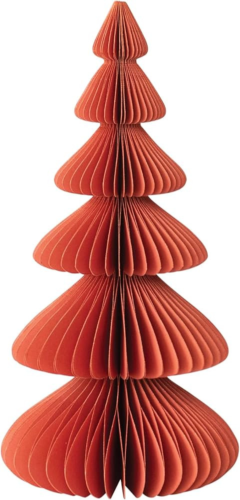 Creative Co-Op Paper Folding Honeycomb Tree, Rust Color | Amazon (US)
