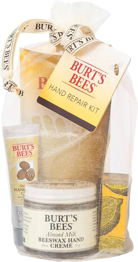Burt's Bees Christmas Gifts, 3 Hand Care Stocking Stuffers Products, Hand Repair Set - Almond Milk C | Amazon (US)